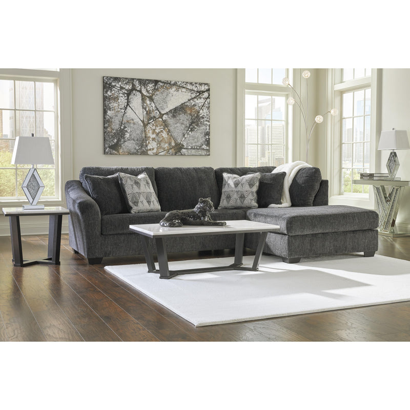 Signature Design by Ashley Biddeford Fabric Full Sleeper Sectional 3550410/3550417 IMAGE 4