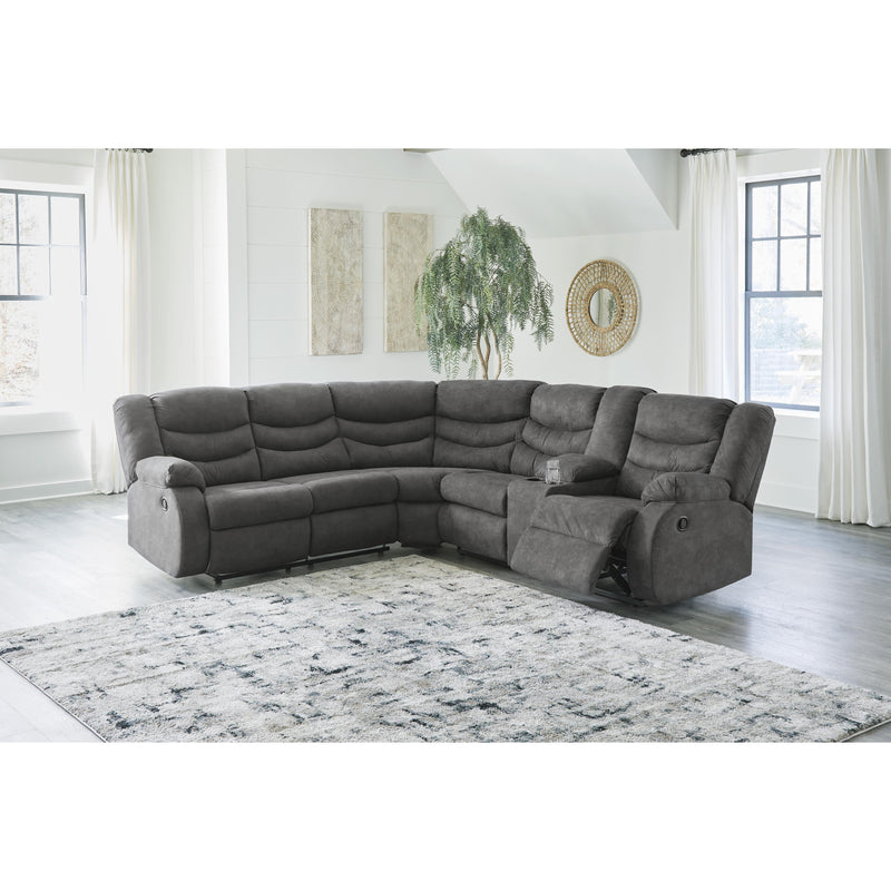 Signature Design by Ashley Partymate Reclining Leather Look 2 pc Sectional 3690348/3690349 IMAGE 4