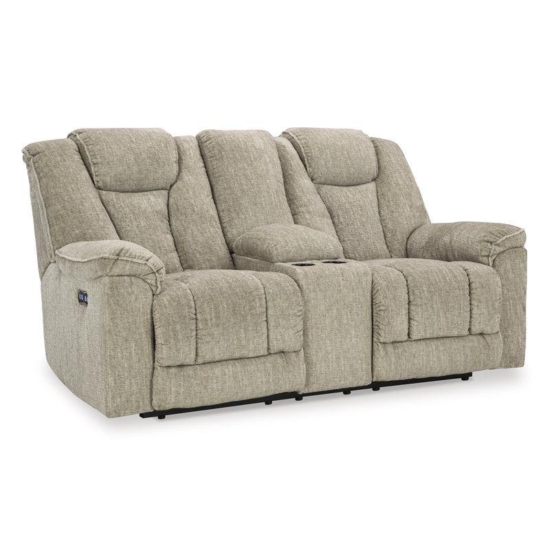 Signature Design by Ashley Hindmarsh Power Reclining Fabric Loveseat 9030918 IMAGE 1