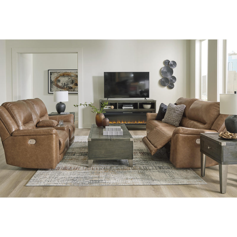 Signature Design by Ashley Trasimeno Power Reclining Leather Match Sofa U8281547 IMAGE 15