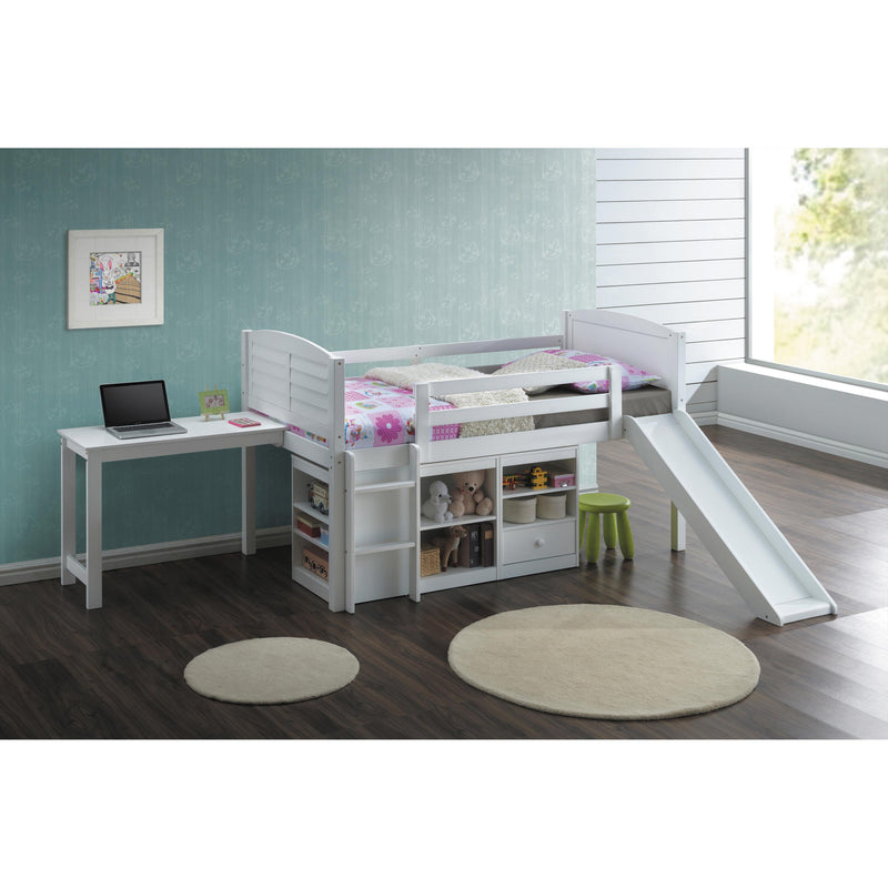 Coaster Furniture Millie 400330T Twin Workstation Loft Bed - White IMAGE 2