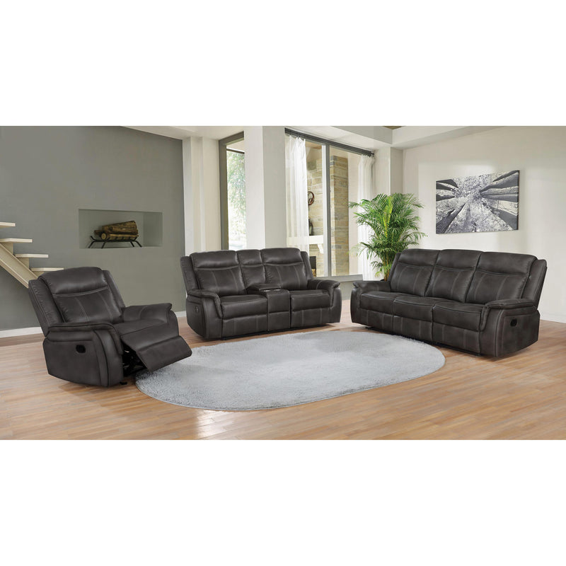 Coaster Furniture Lawrence Glider Leatherette Recliner 603506 IMAGE 2