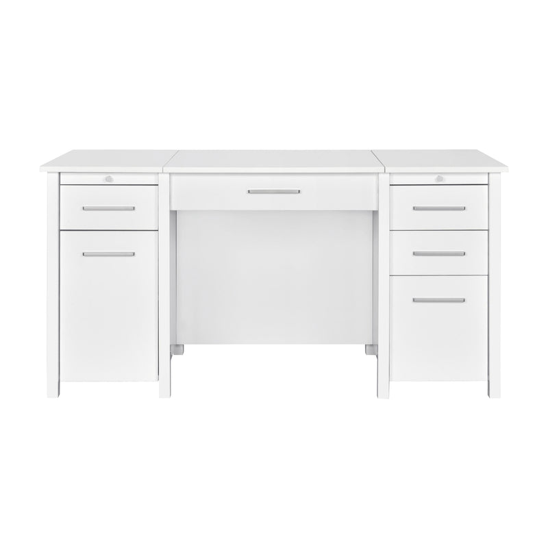 Coaster Furniture Dylan 801573 4-Drawer Lift Top Office Desk - White IMAGE 4