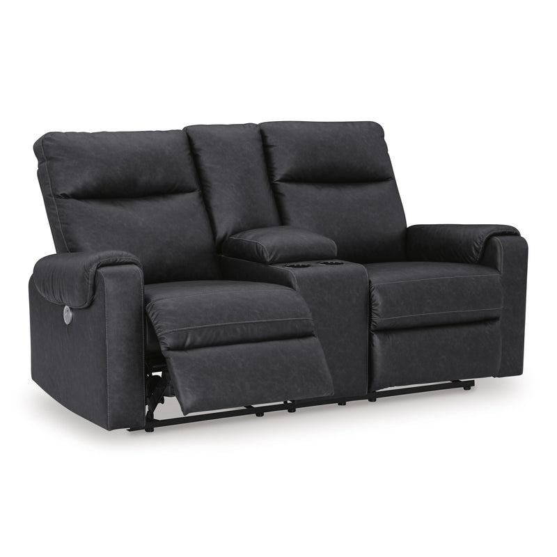 Signature Design by Ashley Axtellton Power Reclining Leather Look Loveseat 3410596 IMAGE 2