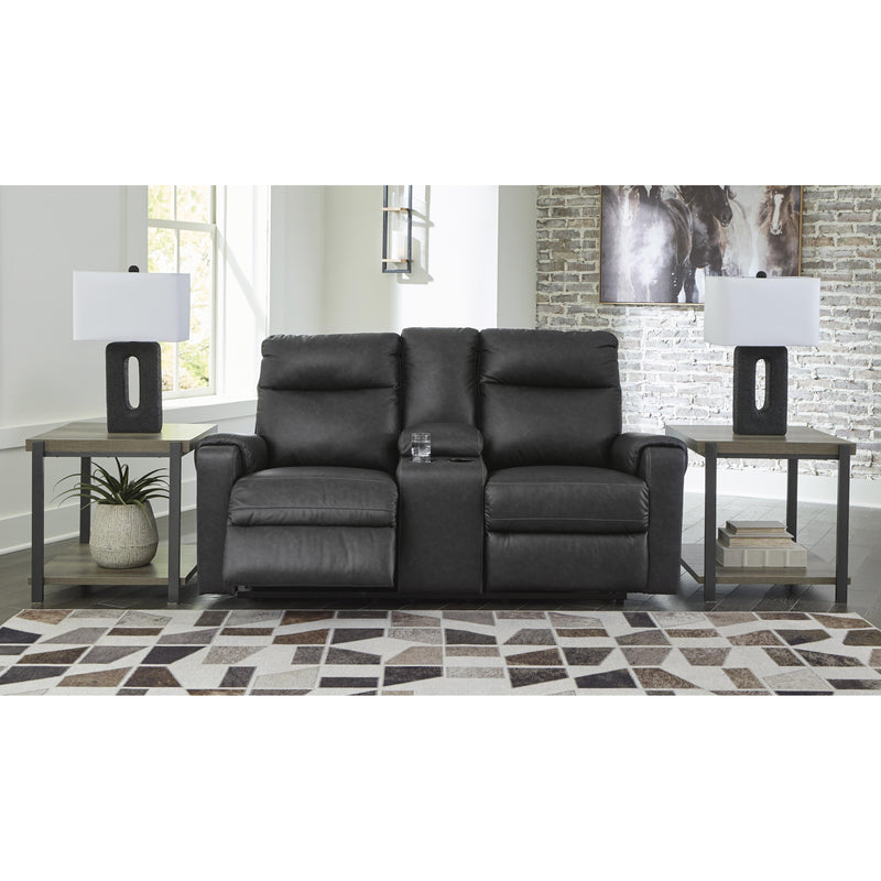 Signature Design by Ashley Axtellton Power Reclining Leather Look Loveseat 3410596 IMAGE 6