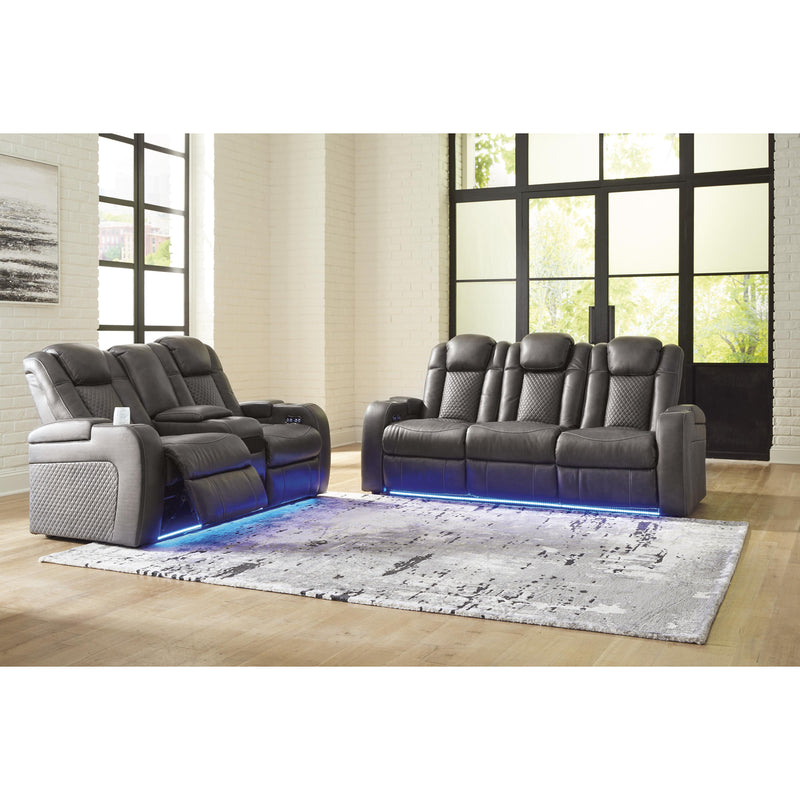 Signature Design by Ashley Fyne-Dyme Power Reclining Leather Look Sofa 3660215 IMAGE 17