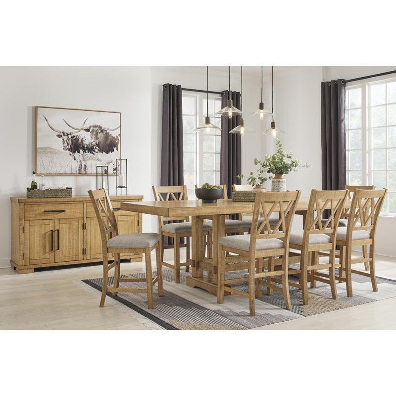 Signature Design by Ashley Havonplane Counter Height Dining Table with Trestle Base D773-32 IMAGE 9