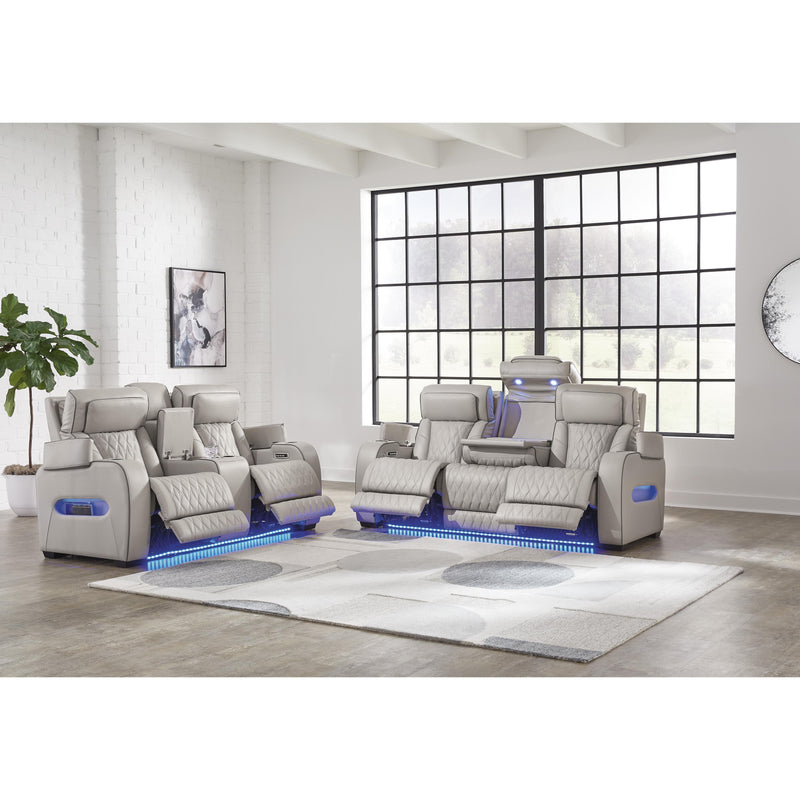 Signature Design by Ashley Boyington Power Reclining Leather Match Loveseat U2710518 IMAGE 16