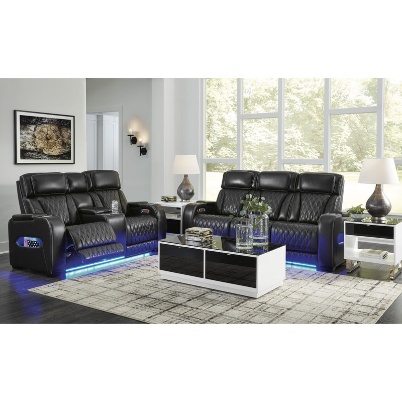 Signature Design by Ashley Boyington Power Reclining Leather Match Loveseat U2710618 IMAGE 18