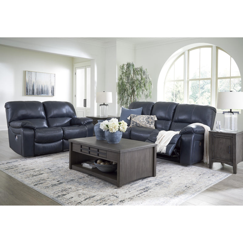 Signature Design by Ashley Leesworth Power Reclining Leather Match Loveseat U4380974 IMAGE 11