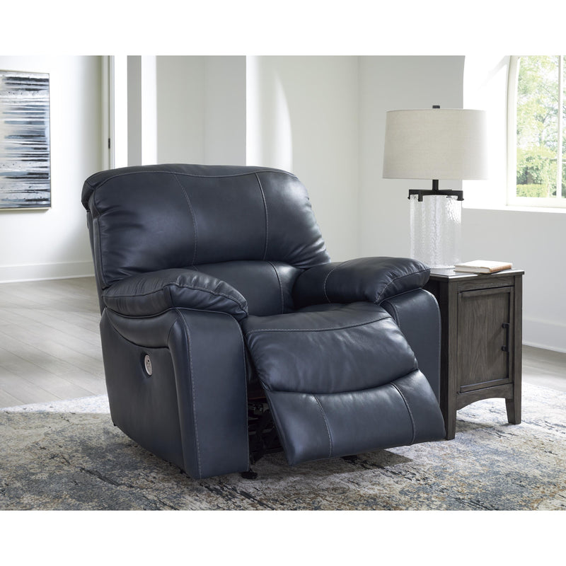 Signature Design by Ashley Leesworth Power Rocker Leather Match Recliner U4380998 IMAGE 7