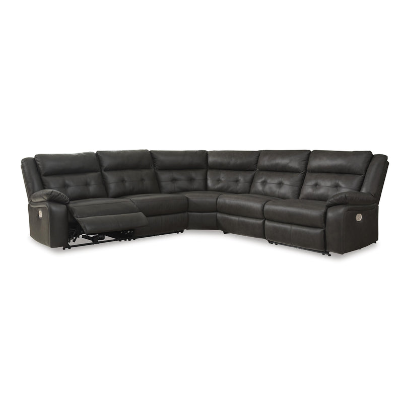 Signature Design by Ashley Mackie Pike Power Reclining Leather Match 5 pc Sectional U4330558/U4330531/U4330577/U4330546/U4330562 IMAGE 1