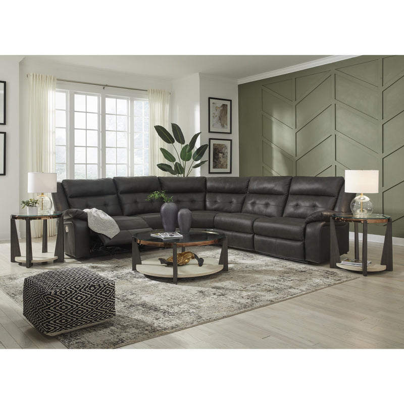 Signature Design by Ashley Mackie Pike Power Reclining Leather Match 5 pc Sectional U4330558/U4330531/U4330577/U4330546/U4330562 IMAGE 4