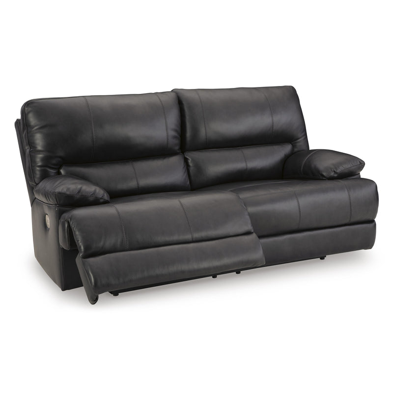 Signature Design by Ashley Mountainous Power Reclining Leather Match Sofa U6580147 IMAGE 2