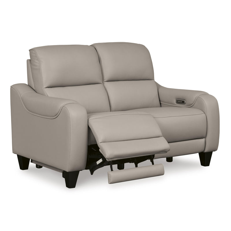 Signature Design by Ashley Mercomatic Power Reclining Leather Match Loveseat U7531214 IMAGE 2