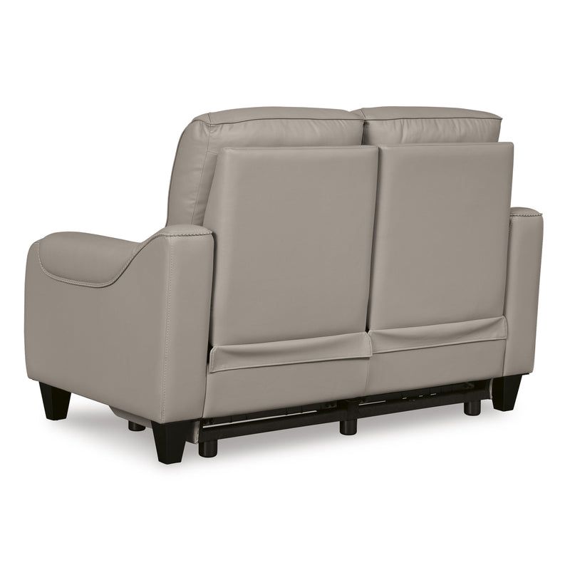 Signature Design by Ashley Mercomatic Power Reclining Leather Match Loveseat U7531214 IMAGE 5