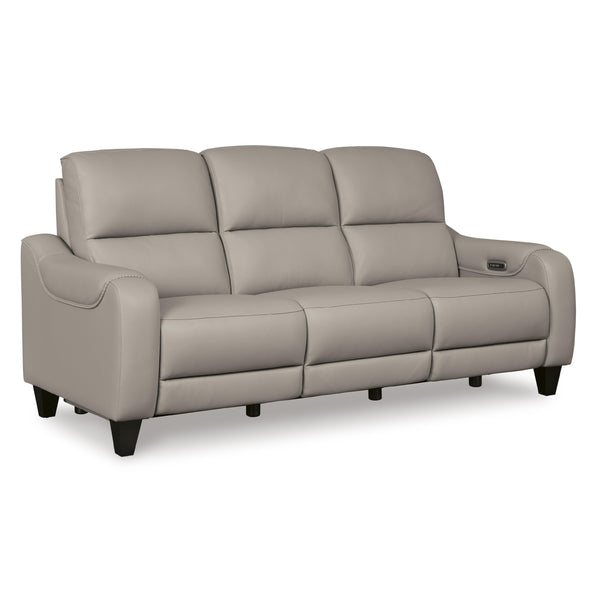 Signature Design by Ashley Mercomatic Power Reclining Leather Match Sofa U7531215 IMAGE 1