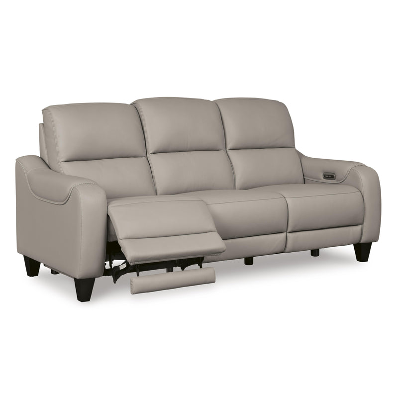 Signature Design by Ashley Mercomatic Power Reclining Leather Match Sofa U7531215 IMAGE 2