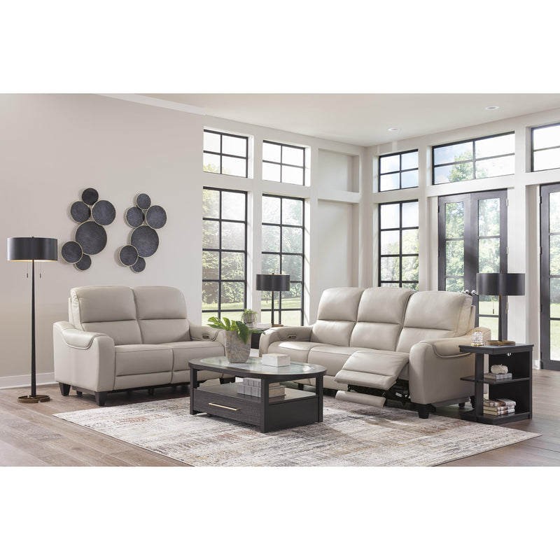 Signature Design by Ashley Mercomatic Power Reclining Leather Match Sofa U7531215 IMAGE 8