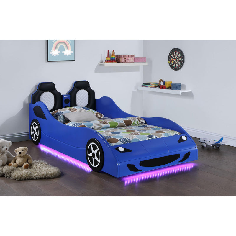 Coaster Furniture Cruiser 400478 Car Themed Twin Bed with Underglow Lights - Blue IMAGE 7