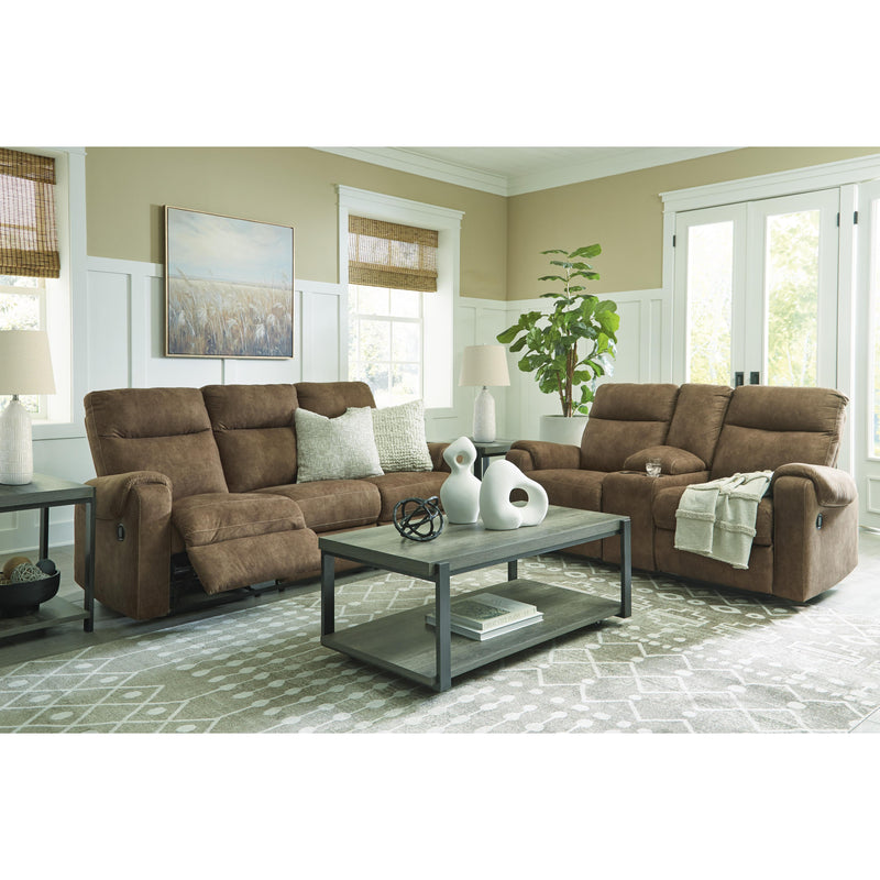 Signature Design by Ashley Edenwold Reclining Leather Look Loveseat with Console 1380594 IMAGE 11