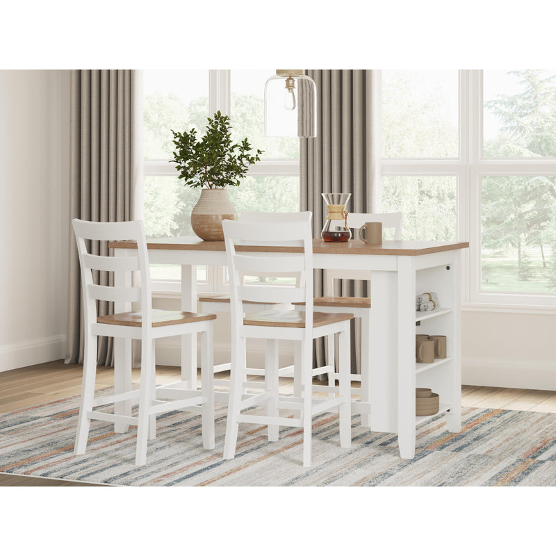 Signature Design by Ashley Gesthaven Counter Height Dining Table with Trestle Base D398-13 IMAGE 9