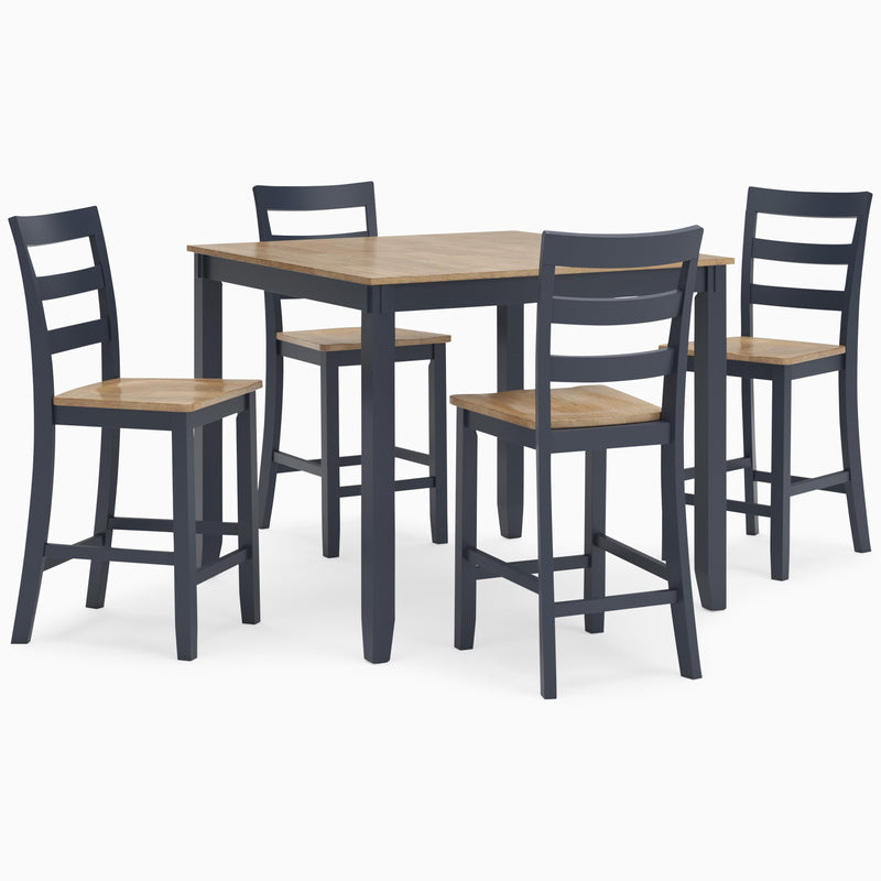 Signature Design by Ashley Gesthaven 5 pc Counter Height Dinette D399-223 IMAGE 1