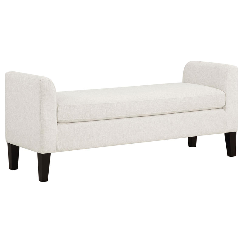 Coaster Furniture Rex 910260 Upholstered Accent Bench With Raised Arms - Vanilla IMAGE 1