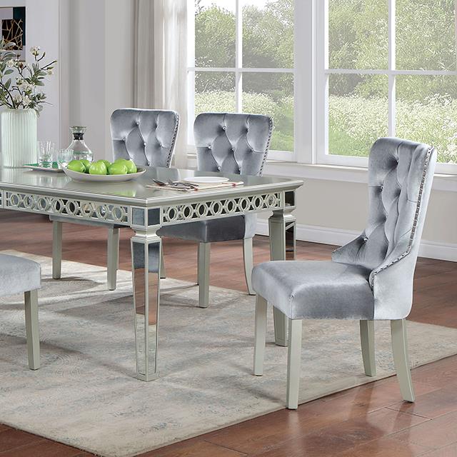 Furniture of America Adalia Dining Table CM3241SV-T IMAGE 1