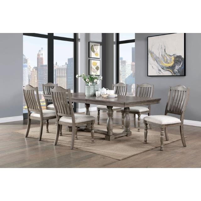 Furniture of America Newcastle Dining Table CM3254GY-T-TABLE IMAGE 2