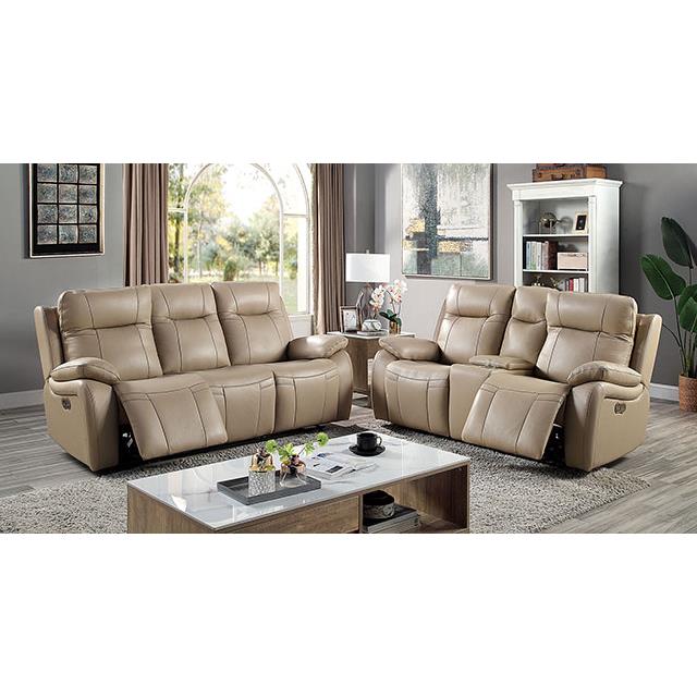 Furniture of America Gaspe Power Leather Recliner CM6739LB-CH-PM IMAGE 2