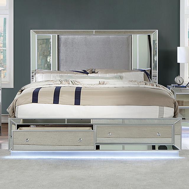 Furniture of America Belladonna CM7417SV-Q Queen Bed IMAGE 1
