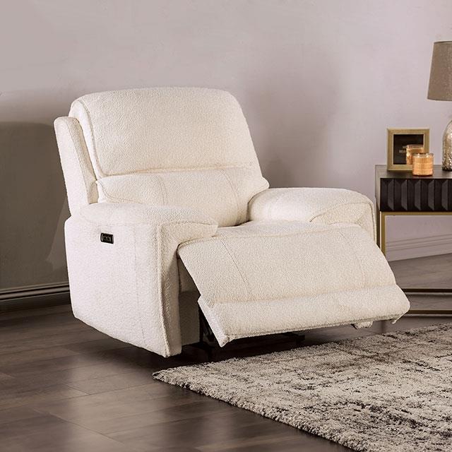 Furniture of America Morcote Power Recliner FM62001BG-CH-PM IMAGE 1