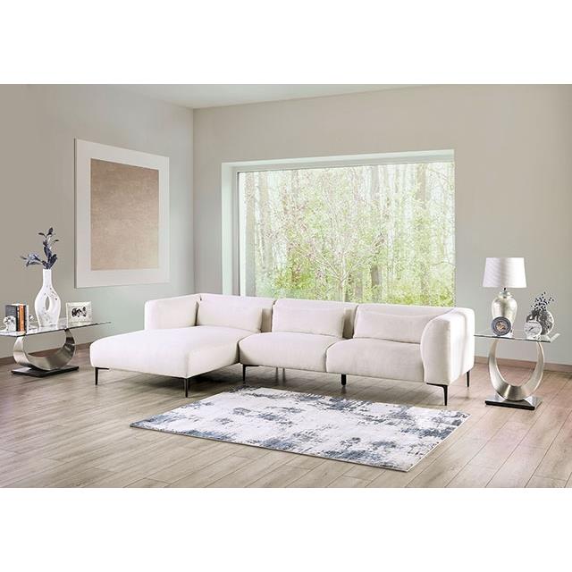 Furniture of America Paderborn Fabric Sectional FM63002WH-SECT-L IMAGE 2