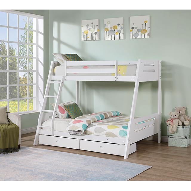 Furniture of America Kids Beds Bunk Bed FM-BK003WH-BED IMAGE 5