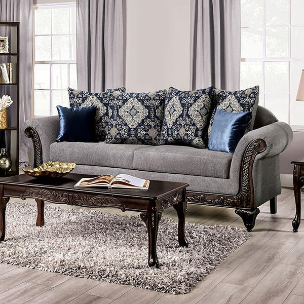 Furniture of America Gustavo Stationary Fabric Sofa SM7306-SF IMAGE 1