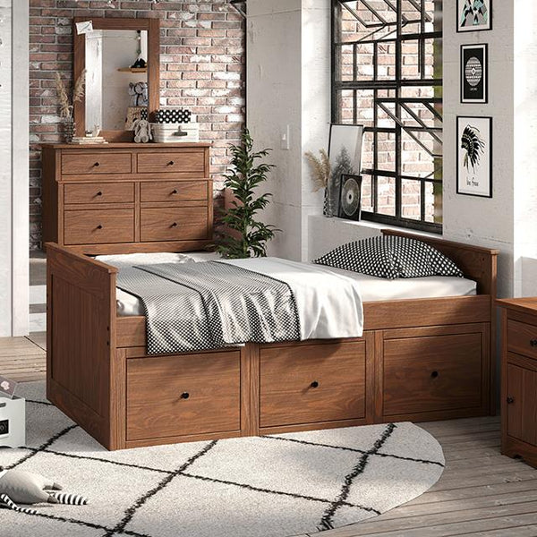 Furniture of America Marinos AM-BK304MH Twin Captain Bed IMAGE 1