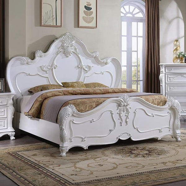 Furniture of America Roselli FM7636WH-Q Queen Bed IMAGE 1