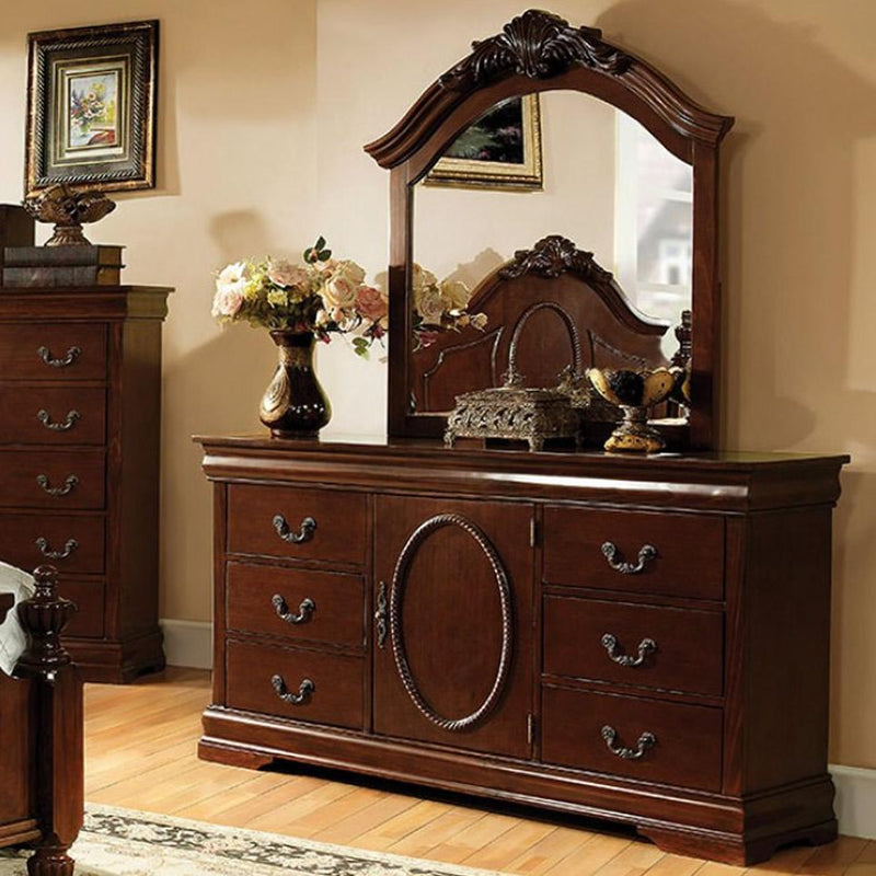 Furniture of America Velda II Arched Dresser Mirror CM7952M IMAGE 2