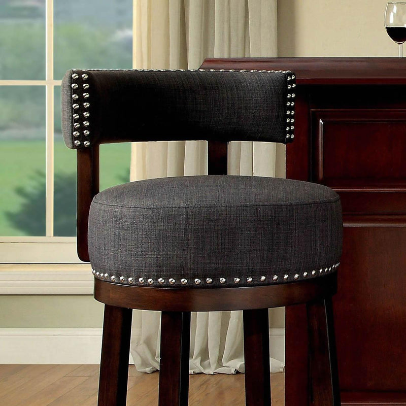 Furniture of America Linsey Pub Height Stool CM-BR6252GY-29-2PK IMAGE 3