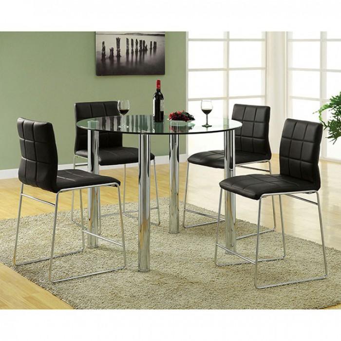 Furniture of America Kona II Counter Height Dining Chair CM8320BK-PC-2PK IMAGE 2