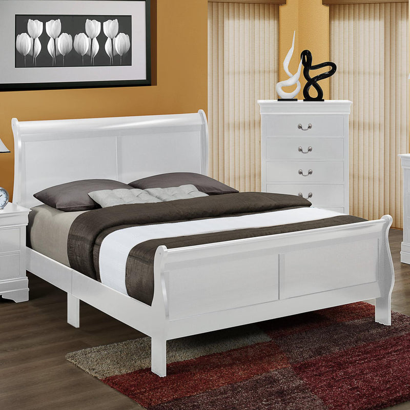 Crown Mark Louis Philip Full Sleigh Bed B3650-F-HBFB/B3650-F-RAIL IMAGE 1